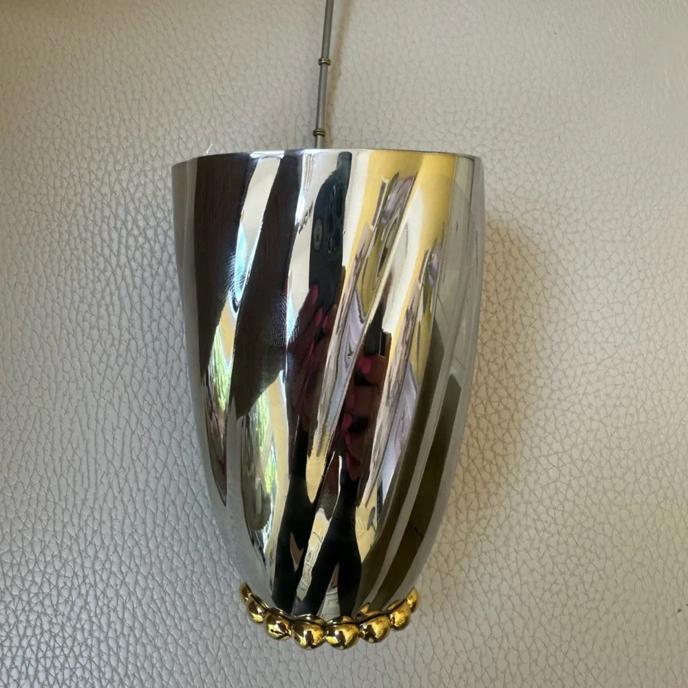 Anthropologie Louisville Scalloped Stainless Steel Julep Cup + Hedgehog Spoon